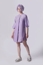 Load image into Gallery viewer, Digital Lavender Scribble London Dress
