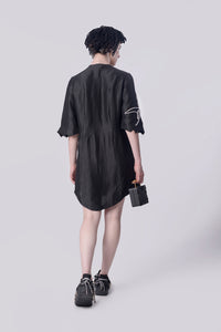 Black Scribble London Dress